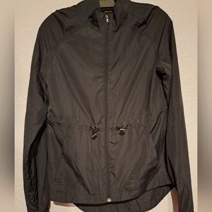 Black Lightweight Nylon Jacket